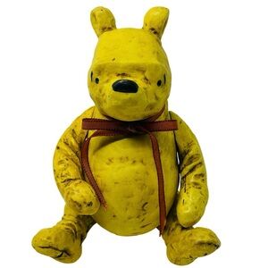Classic Winnie the Pooh Figure by Charpente Jointed Arms Legs 7.5" Resin Vintage
